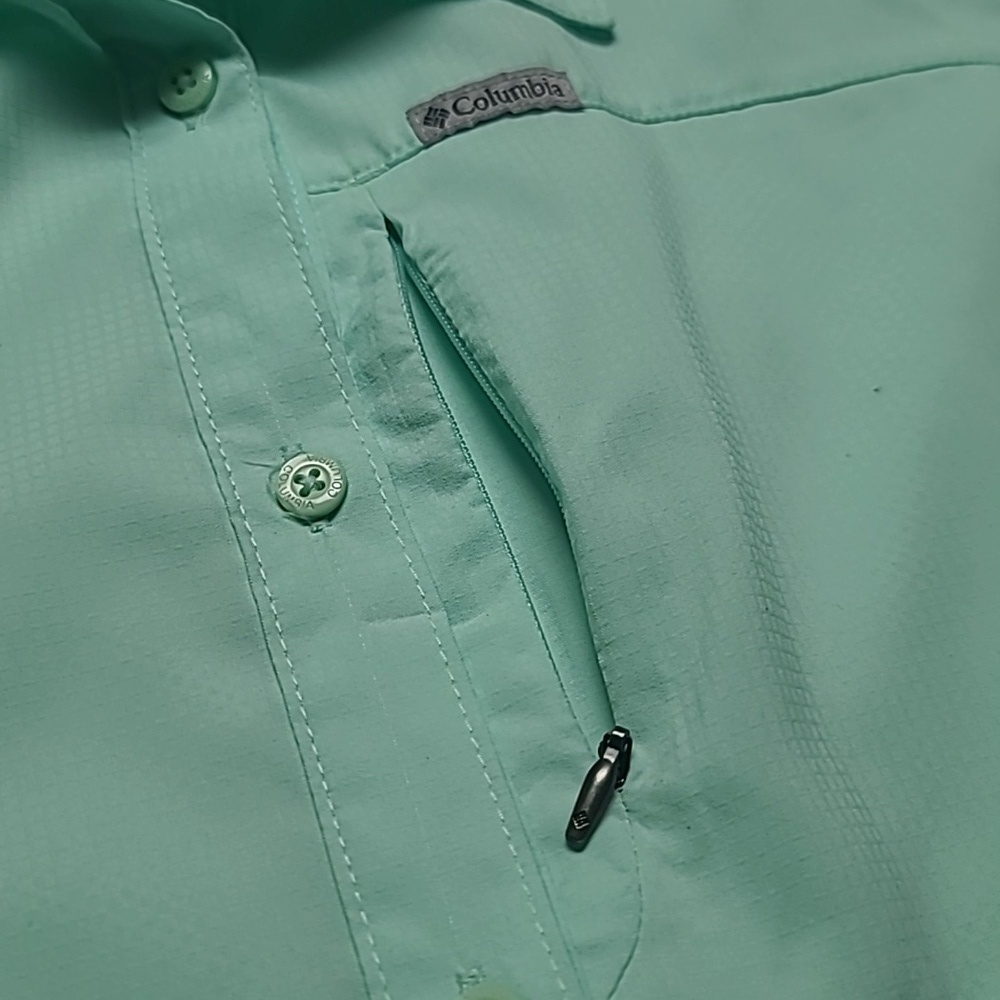 Columbia Light Mint Short-Sleeve Button-Up Shirt - Picture 8 of 10